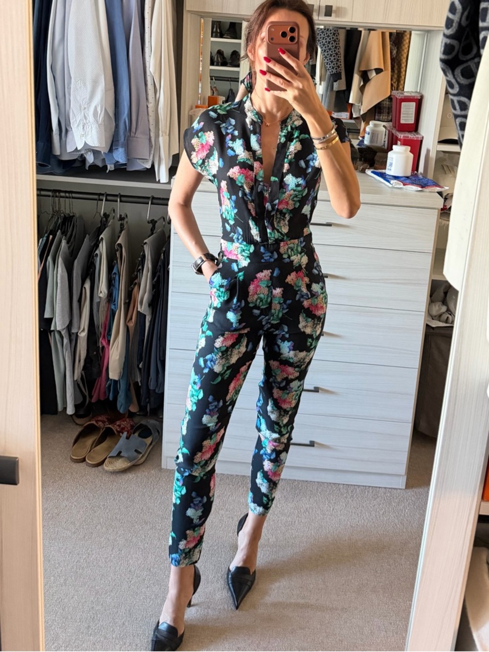 Mango Cap-Sleeve Jumpsuit